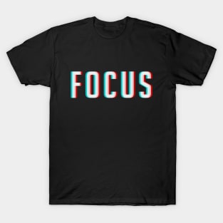 Focus Optical Illusion Trippy tshirt. T-Shirt